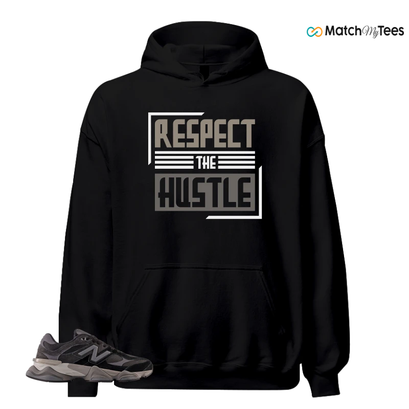 NEW BALANCE 9060 BLACK CASTLEROCK GREY SNEAKER Matching Tees hoodie