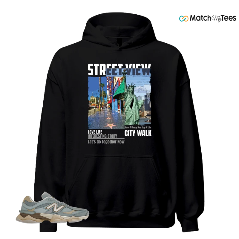 NEW BALANCE 9060 BLUE HAZE SNEAKER Matching Tees hoodie