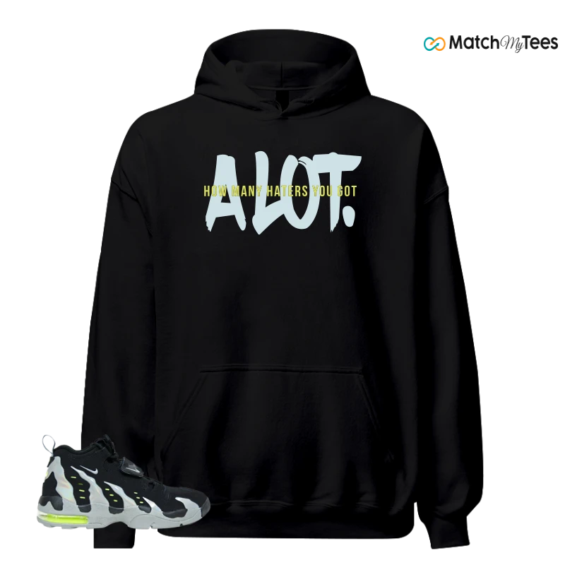 NIKE AIR DT MAX 96 BLACK MICA GREEN-VOLT SNEAKER Matching Tees hoodie