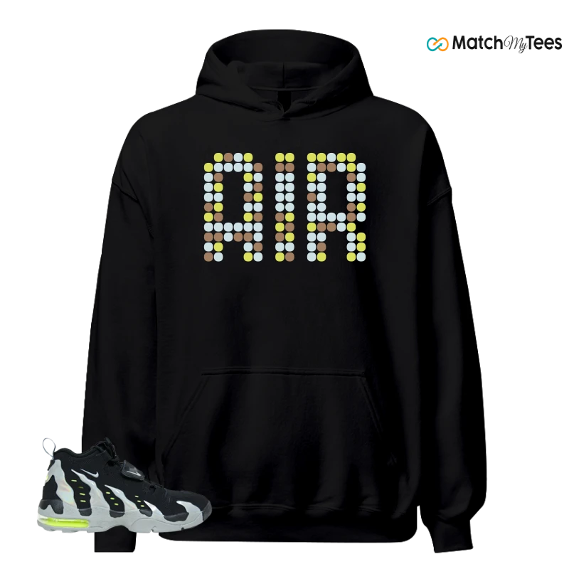 NIKE AIR DT MAX 96 BLACK MICA GREEN-VOLT SNEAKER Matching Tees hoodie