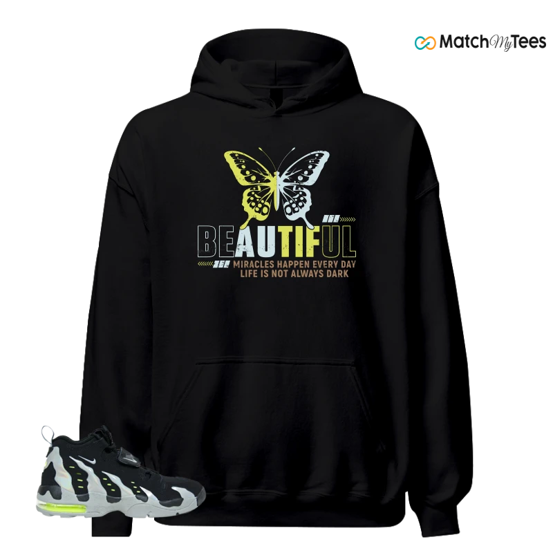 NIKE AIR DT MAX 96 BLACK MICA GREEN-VOLT SNEAKER Matching Tees hoodie