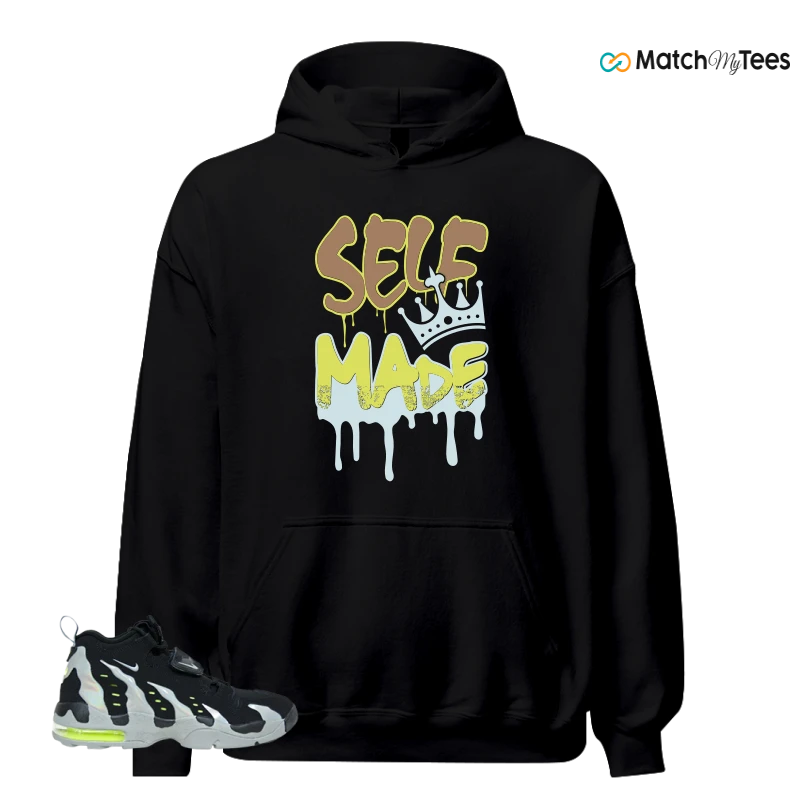 NIKE AIR DT MAX 96 BLACK MICA GREEN-VOLT SNEAKER Matching Tees hoodie