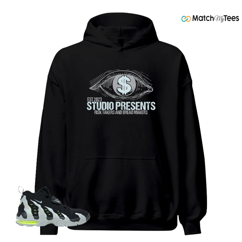 NIKE AIR DT MAX 96 BLACK MICA GREEN-VOLT SNEAKER Matching Tees hoodie