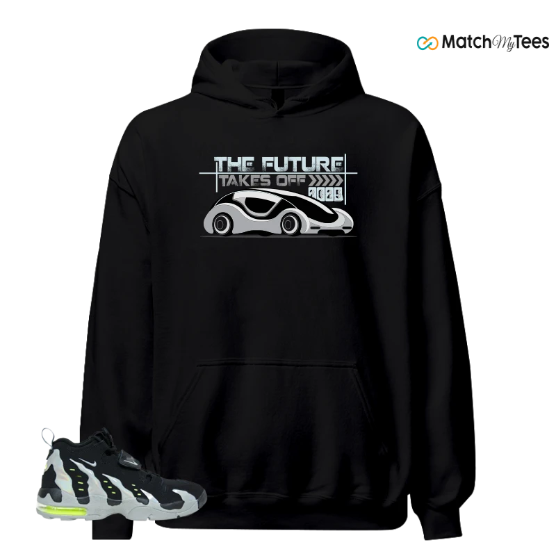 NIKE AIR DT MAX 96 BLACK MICA GREEN-VOLT SNEAKER Matching Tees hoodie