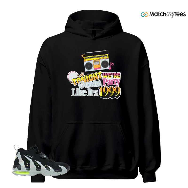 NIKE AIR DT MAX 96 BLACK MICA GREEN-VOLT SNEAKER Matching Tees hoodie