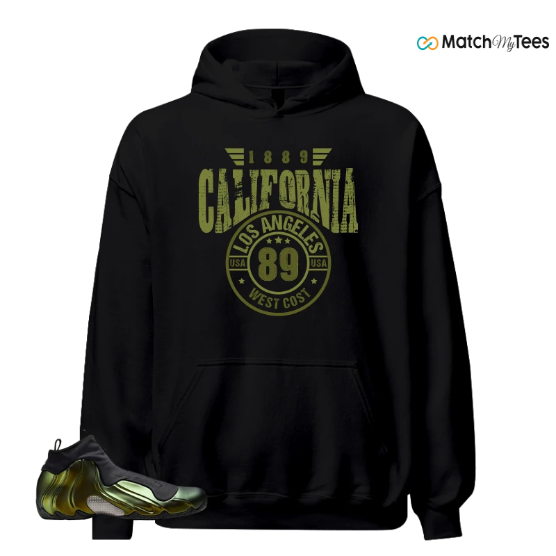 NIKE AIR FLIGHTPOSITE BLACK METALLIC GOLD SNEAKER Matching Tees hoodie