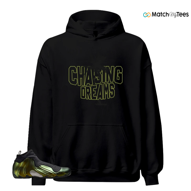 NIKE AIR FLIGHTPOSITE BLACK METALLIC GOLD SNEAKER Matching Tees hoodie