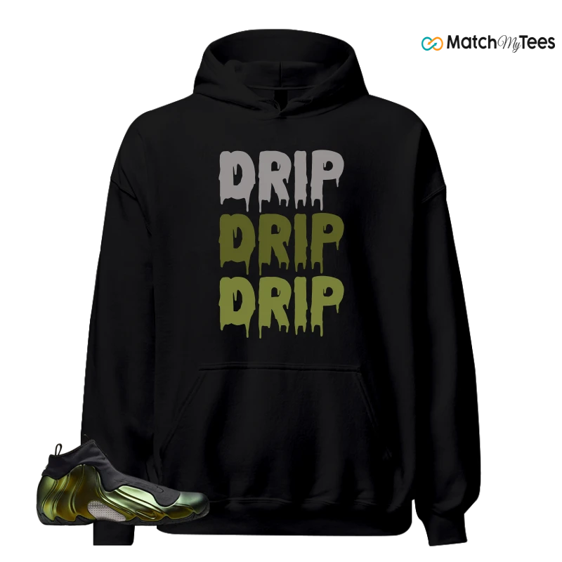 NIKE AIR FLIGHTPOSITE BLACK METALLIC GOLD SNEAKER Matching Tees hoodie