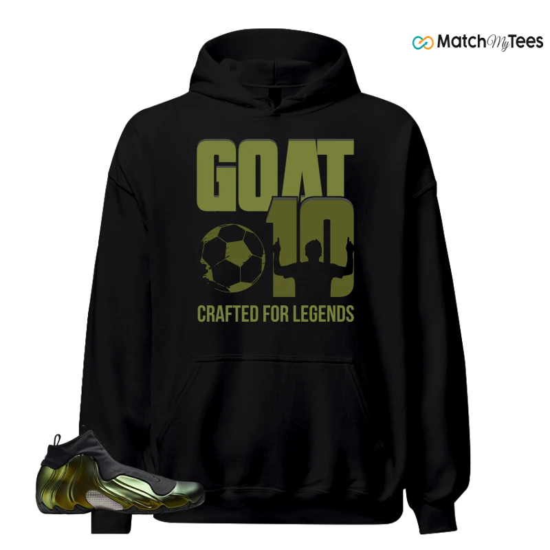 NIKE AIR FLIGHTPOSITE BLACK METALLIC GOLD SNEAKER Matching Tees hoodie