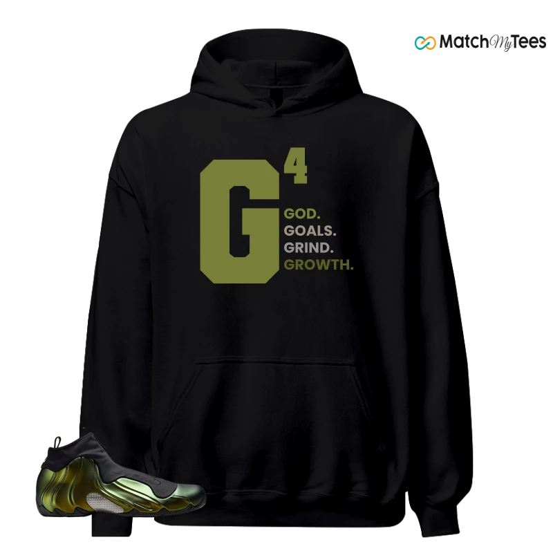 NIKE AIR FLIGHTPOSITE BLACK METALLIC GOLD SNEAKER Matching Tees hoodie