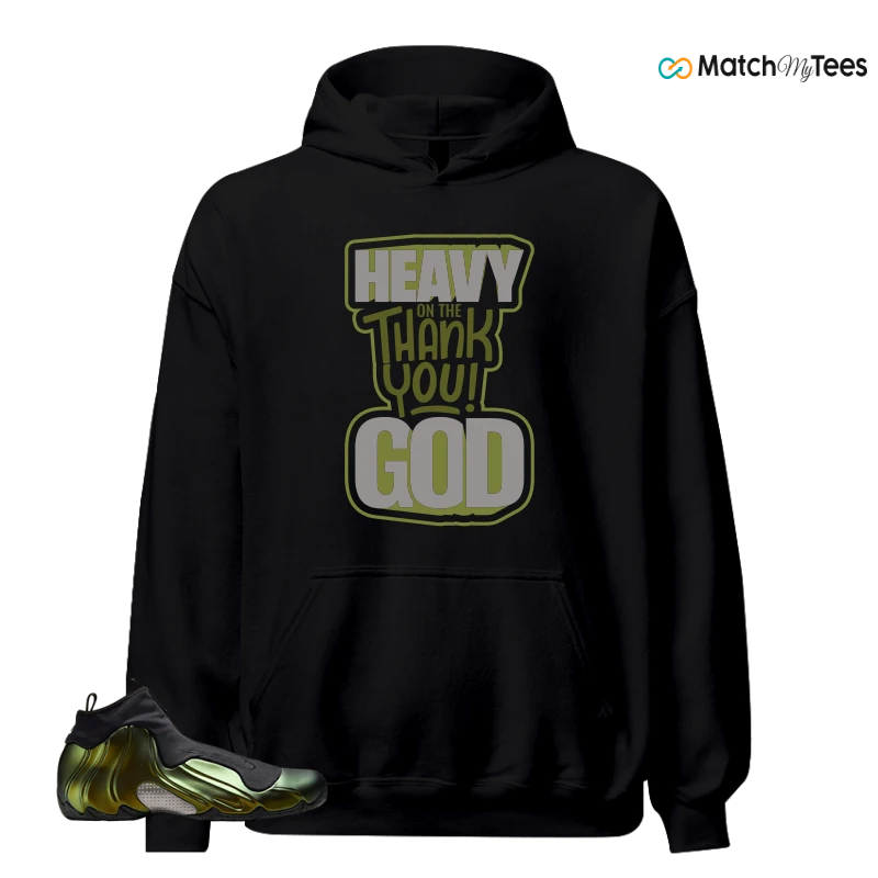 NIKE AIR FLIGHTPOSITE BLACK METALLIC GOLD SNEAKER Matching Tees hoodie