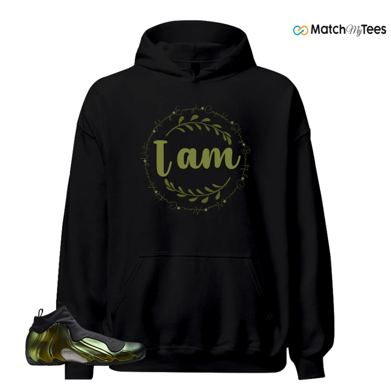 NIKE AIR FLIGHTPOSITE BLACK METALLIC GOLD SNEAKER Matching Tees hoodie
