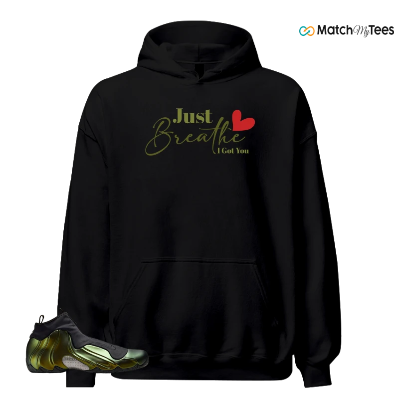NIKE AIR FLIGHTPOSITE BLACK METALLIC GOLD SNEAKER Matching Tees hoodie