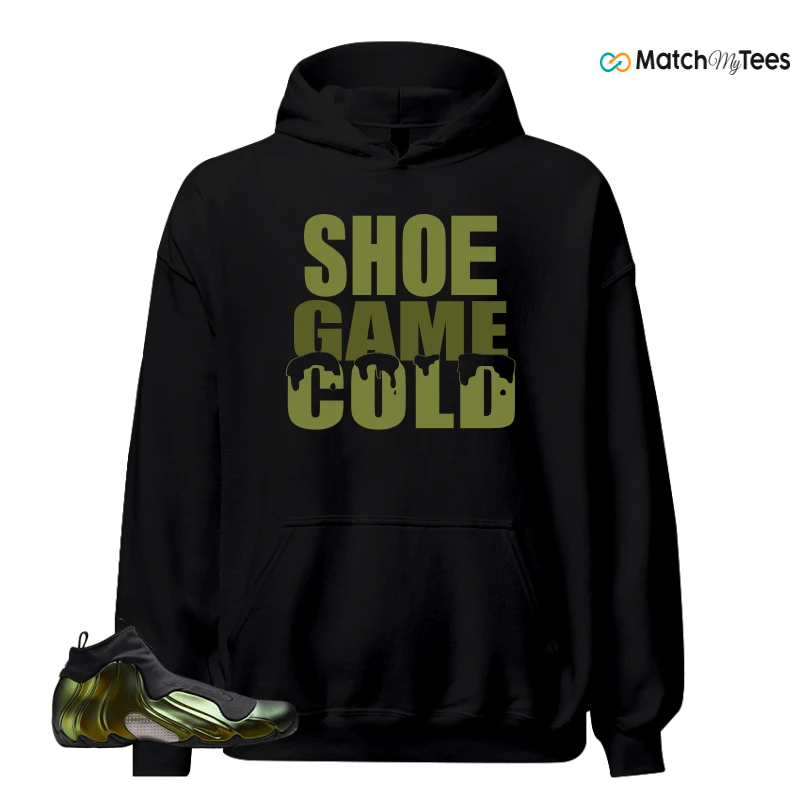 NIKE AIR FLIGHTPOSITE BLACK METALLIC GOLD SNEAKER Matching Tees hoodie