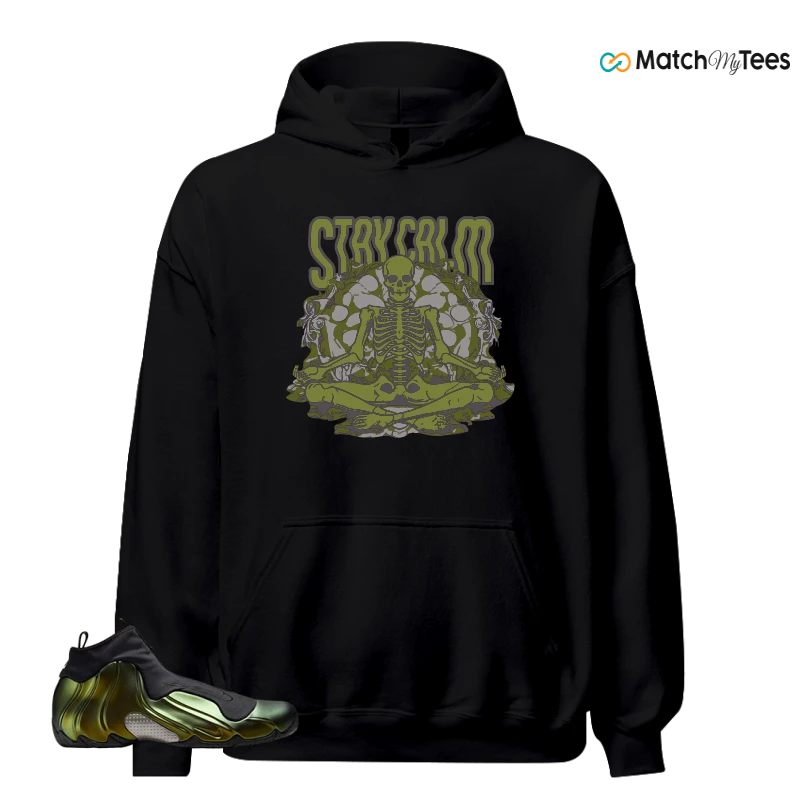 NIKE AIR FLIGHTPOSITE BLACK METALLIC GOLD SNEAKER Matching Tees hoodie