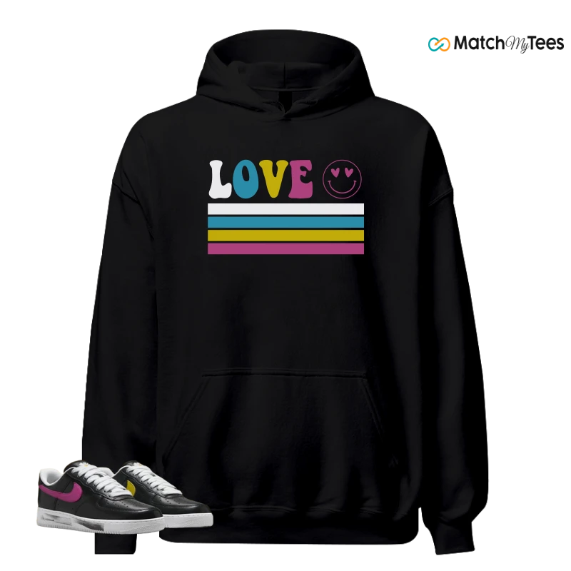 NIKE AIR FORCE 1 '07 X G-DRAGON PARA-NOISE 3.0 SNEAKER Matching Tees Hoodie for Men