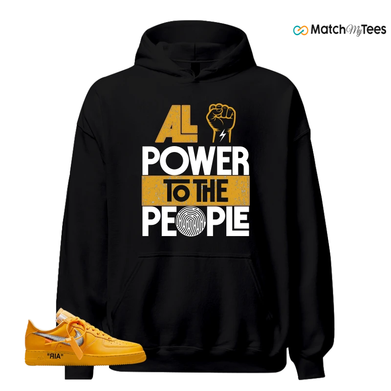 NIKE AIR FORCE 1 LOW CANARY YELLOW SNEAKER Matching Tees hoodie