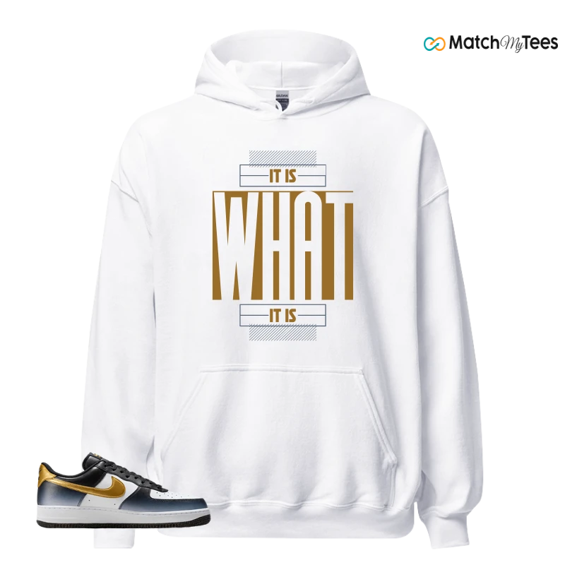 NIKE AIR FORCE 1 LOW FINE GOLD SNEAKER Matching Tees hoodie