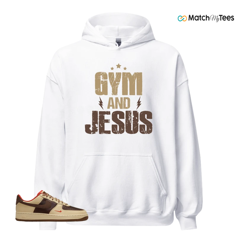 NIKE AIR FORCE 1 LOW LIGHT BRITISH TAN CACAO WOW SNEAKER Matching Tees hoodie