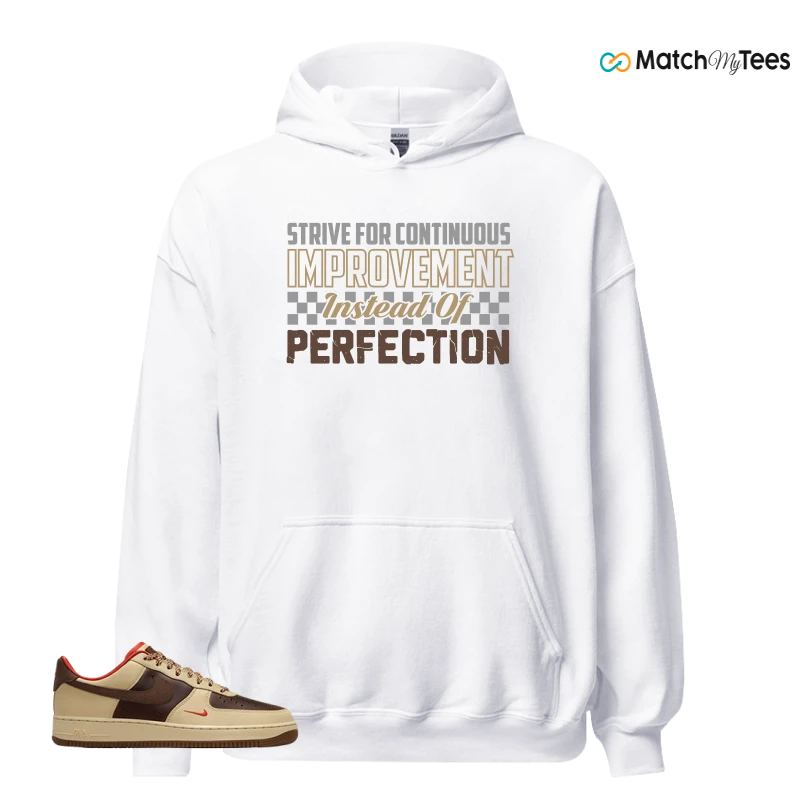 NIKE AIR FORCE 1 LOW LIGHT BRITISH TAN CACAO WOW SNEAKER Matching Tees hoodie