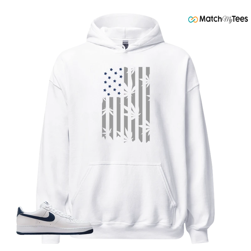 NIKE AIR FORCE 1 LOW WHITE MIDNIGHT NAVY SNEAKER Matching Tees hoodie