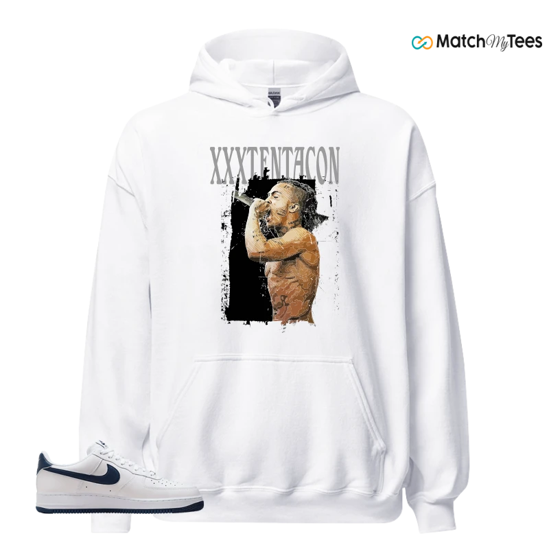 NIKE AIR FORCE 1 LOW WHITE MIDNIGHT NAVY SNEAKER Matching Tees hoodie