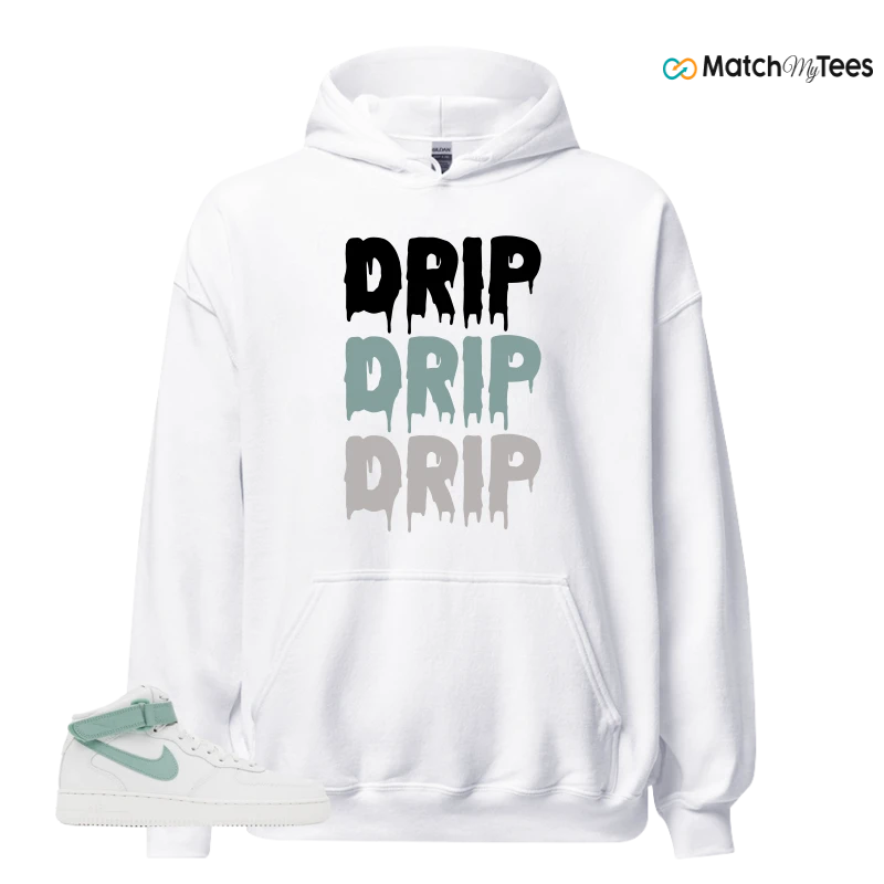 NIKE AIR FORCE 1 MID SEAFOAM GREEN SNEAKER Matching Tees hoodie
