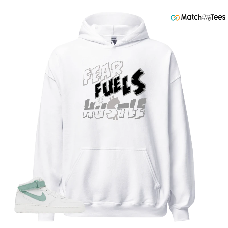 NIKE AIR FORCE 1 MID SEAFOAM GREEN SNEAKER Matching Tees hoodie