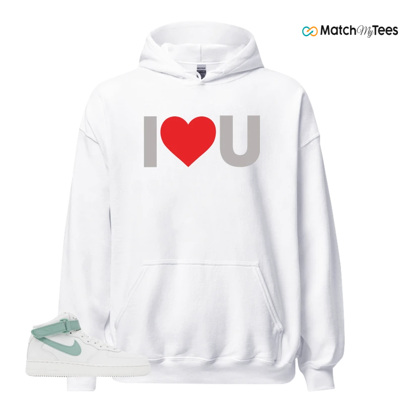 NIKE AIR FORCE 1 MID SEAFOAM GREEN SNEAKER Matching Tees hoodie