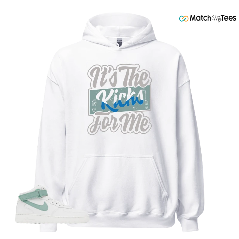 NIKE AIR FORCE 1 MID SEAFOAM GREEN SNEAKER Matching Tees hoodie