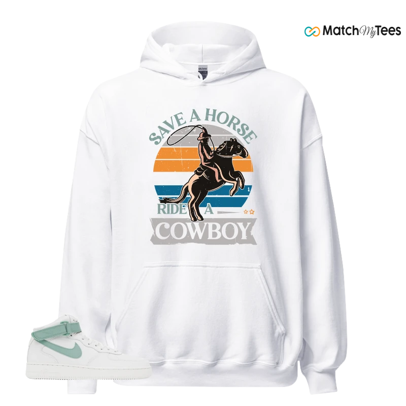 NIKE AIR FORCE 1 MID SEAFOAM GREEN SNEAKER Matching Tees hoodie