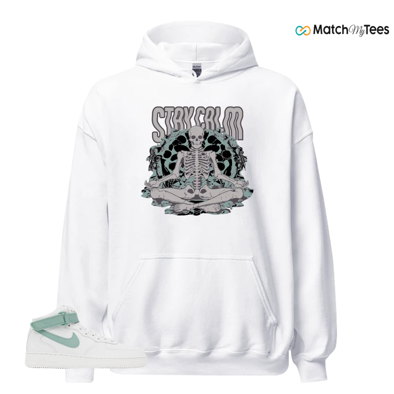 NIKE AIR FORCE 1 MID SEAFOAM GREEN SNEAKER Matching Tees hoodie