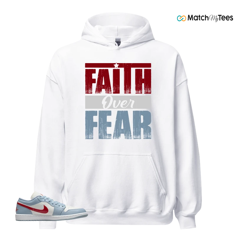 NIKE AIR JORDAN 1 LOW BLUE DUNE RED WMNS SNEAKER Matching Tees hoodie