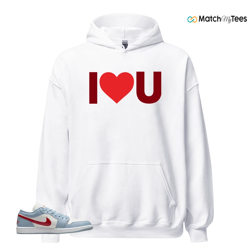 NIKE AIR JORDAN 1 LOW BLUE DUNE RED WMNS SNEAKER Matching Tees hoodie