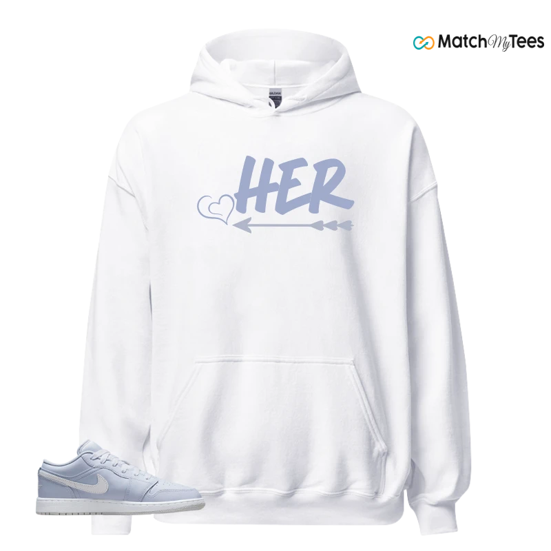 NIKE AIR JORDAN 1 LOW COBALT BLISS SNEAKER Matching Tees Hoodie for Men