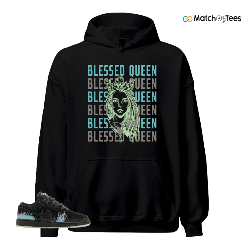 NIKE AIR JORDAN 1 LOW HALLOWEEN BLACK CAT SNEAKER Matching Tees Hoodie for Men