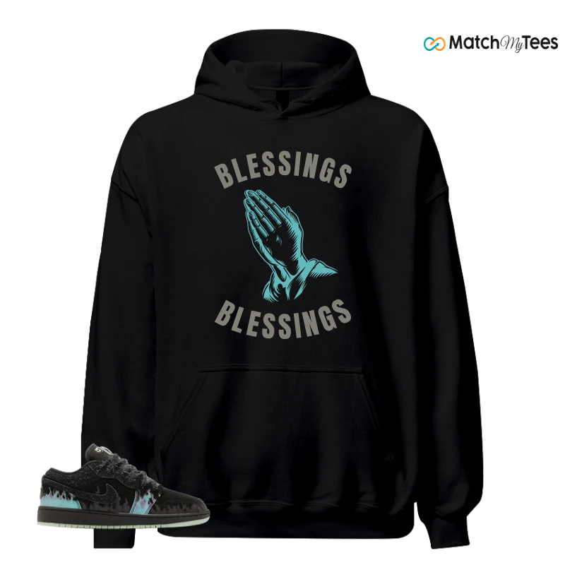 NIKE AIR JORDAN 1 LOW HALLOWEEN BLACK CAT SNEAKER Matching Tees hoodie