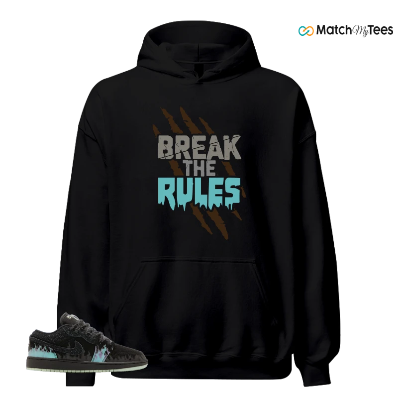 NIKE AIR JORDAN 1 LOW HALLOWEEN BLACK CAT SNEAKER Matching Tees hoodie
