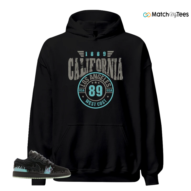 NIKE AIR JORDAN 1 LOW HALLOWEEN BLACK CAT SNEAKER Matching Tees hoodie