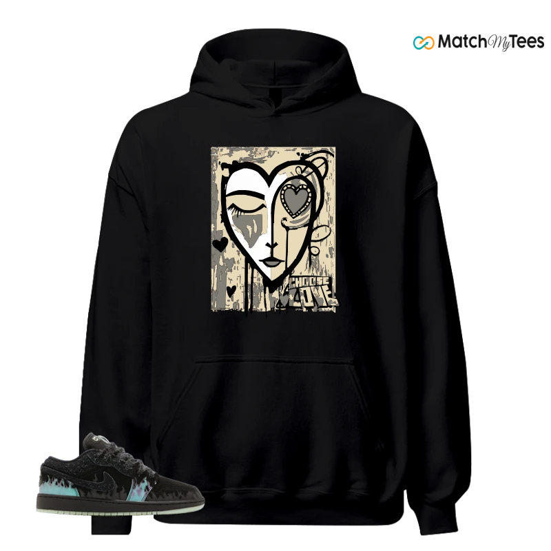 NIKE AIR JORDAN 1 LOW HALLOWEEN BLACK CAT SNEAKER Matching Tees hoodie