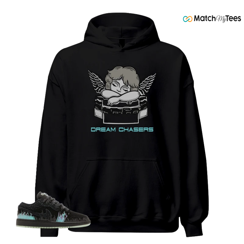NIKE AIR JORDAN 1 LOW HALLOWEEN BLACK CAT SNEAKER Matching Tees hoodie