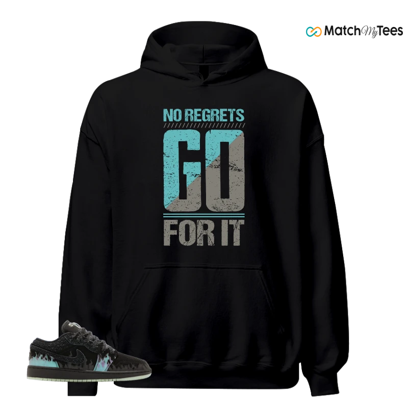 NIKE AIR JORDAN 1 LOW HALLOWEEN BLACK CAT SNEAKER Matching Tees hoodie