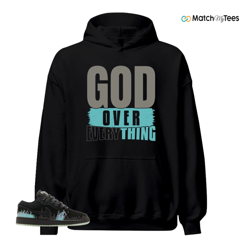 NIKE AIR JORDAN 1 LOW HALLOWEEN BLACK CAT SNEAKER Matching Tees Hoodie for Men