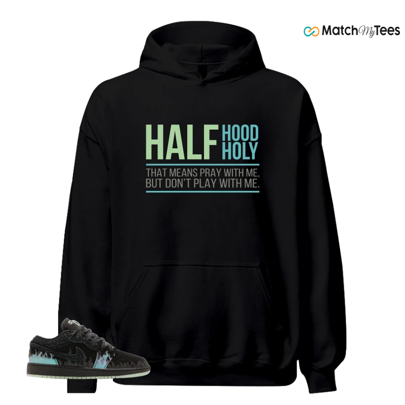 NIKE AIR JORDAN 1 LOW HALLOWEEN BLACK CAT SNEAKER Matching Tees hoodie