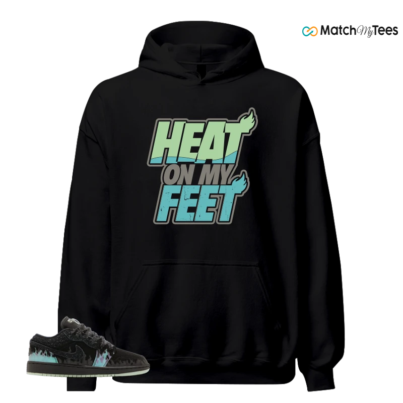 NIKE AIR JORDAN 1 LOW HALLOWEEN BLACK CAT SNEAKER Matching Tees hoodie