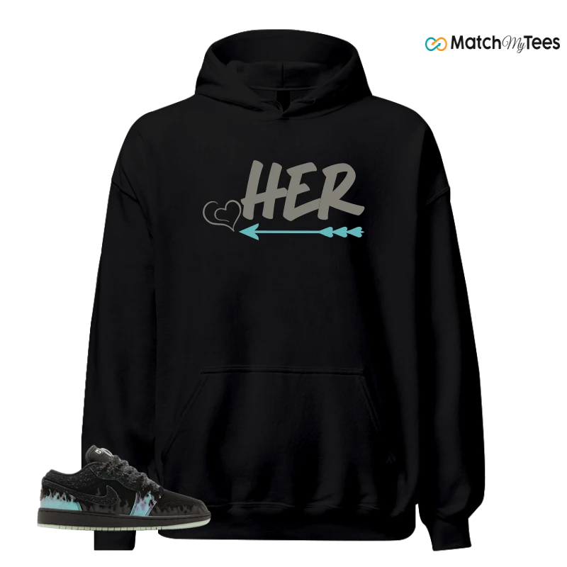 NIKE AIR JORDAN 1 LOW HALLOWEEN BLACK CAT SNEAKER Matching Tees hoodie