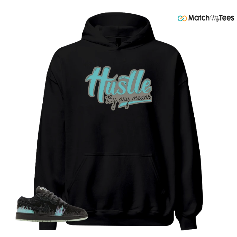 NIKE AIR JORDAN 1 LOW HALLOWEEN BLACK CAT SNEAKER Matching Tees hoodie
