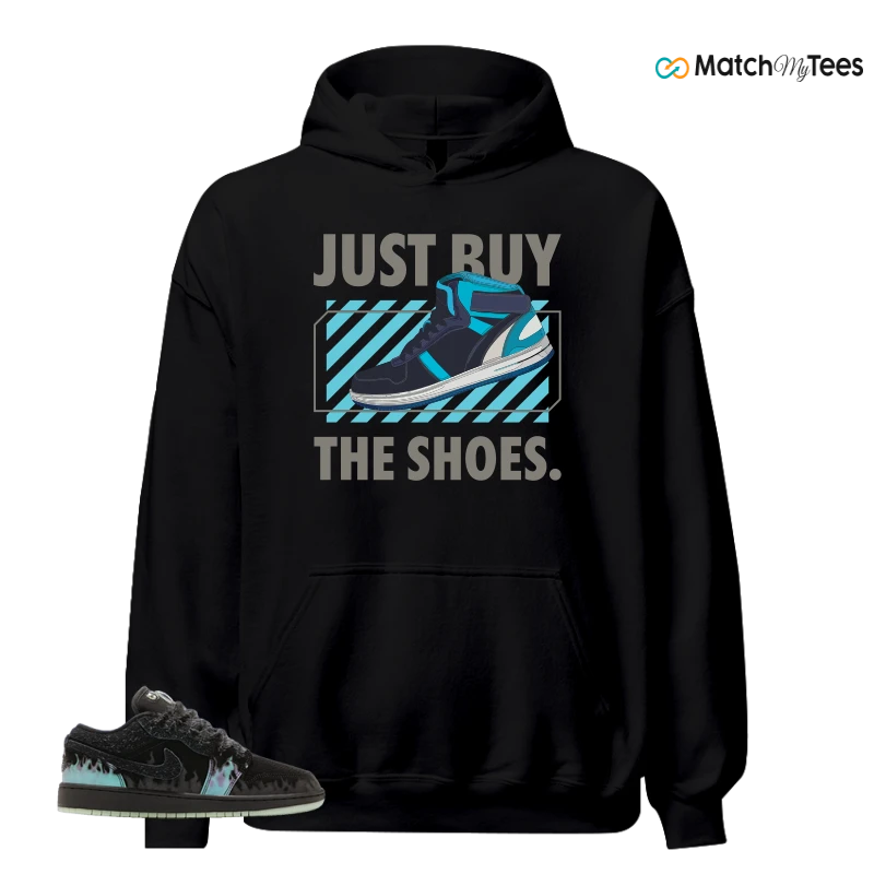 NIKE AIR JORDAN 1 LOW HALLOWEEN BLACK CAT SNEAKER Matching Tees hoodie