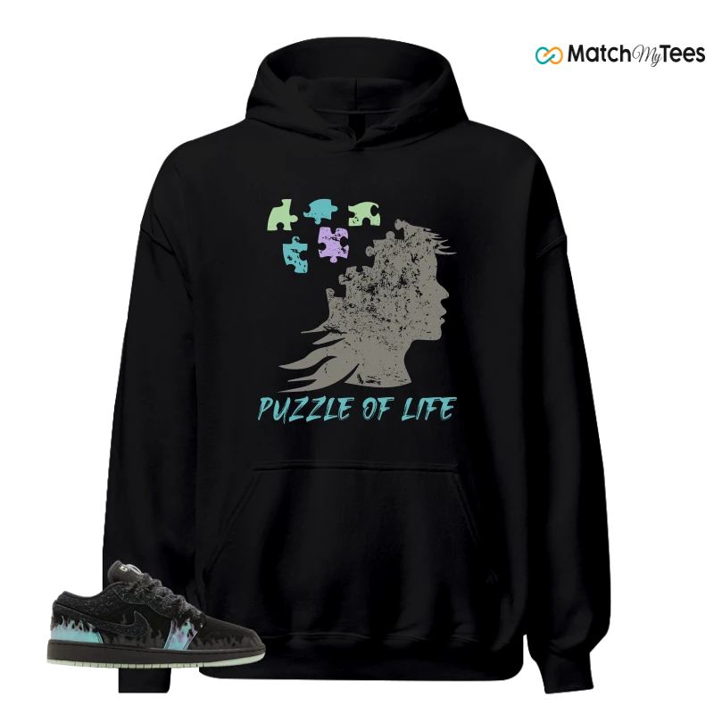 NIKE AIR JORDAN 1 LOW HALLOWEEN BLACK CAT SNEAKER Matching Tees hoodie