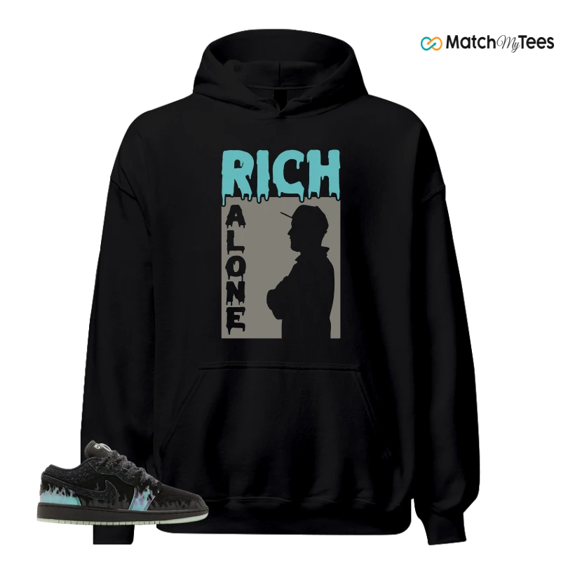 NIKE AIR JORDAN 1 LOW HALLOWEEN BLACK CAT SNEAKER Matching Tees hoodie